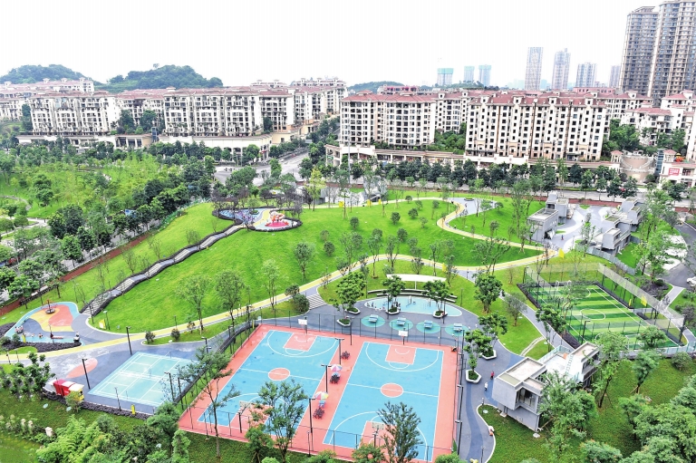 心湖社区体育公园投用—中国·重庆·大渡口网